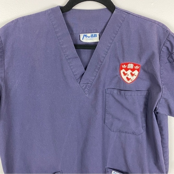 Mobb Medical Scrub Top Medium Navy Blue - Picture 3 of 10